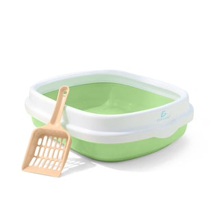 Foto 1 | Foto 1 | Caja de Arena para Gatos Mascota con Pala Storyland MAS11 color Verde con Blanco