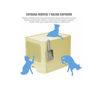 Foto 2 | Foto 2 | Caja De Arena Portátil Para Gatos Con Tapa Bandeja De Arena No Incluye Mascota Eo Safe Imports Esi-9407 Amarillo