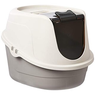 Foto 1 | Foto 1 | Caja De Arena Para Gatos Con Capucha Amazon Basics, Sin Problemas, Tamaño Estándar - Venta Internacional.