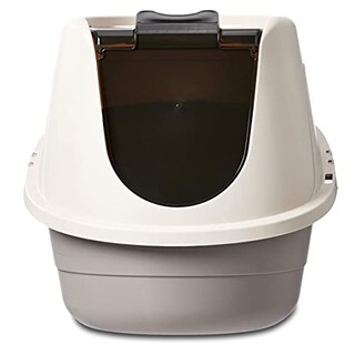 Foto 2 | Foto 2 | Caja De Arena Para Gatos Con Capucha Amazon Basics, Sin Problemas, Tamaño Estándar - Venta Internacional.
