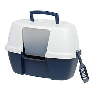 Foto 1 | Foto 1 | Caja De Arena Para Gatos Iris Jumbo Con Capucha Y Cuchara Para Arena, Gris - Venta Internacional.