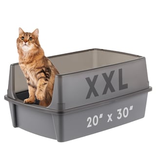 Foto 1 | Foto 1 | Caja De Arena Para Gatos Iris Usa Xxl Con La Parte Superior Abierta Para Grandes Felinos, Color Gris - Venta Internacional.