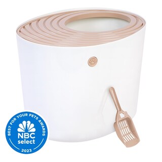 Foto 7 | Foto 7 | Caja De Arena Para Gatos Iris Usa, Entrada Superior Con Cuchara, Blanco/beige - Venta Internacional.