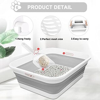 Foto 7 | Foto 7 | Caja De Arena Para Gatos Maohegou, Grande, Para Gatitos Y Gatos Mayores - Venta Internacional.