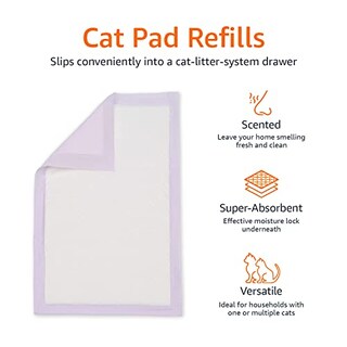 Foto 4 | Foto 4 | Almohadillas Para Gatos Amazon Basics Para Caja De Arena Fresh Scent 40 - Venta Internacional.