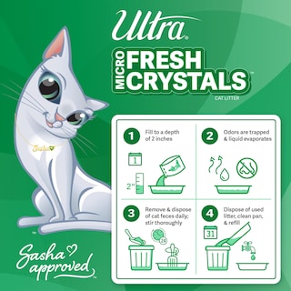 Foto 5 | Foto 5 | Arena Para Gatos Ultra Fresh Con Microcristales Perfumados, 2,27 Kg, 99,9%, Libre De Polvo - Venta Internacional.