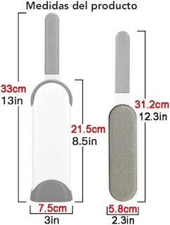 Foto 3 | Foto 3 | Cepillo Removedor de Pelo de Mascotas Genérico Self color Gris