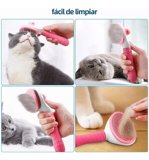 Foto 2 | Foto 2 | Cepillo Deslanador BELUG para Mascota Rosa
