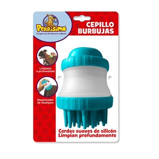Foto 1 | Foto 1 | Perrísimo Cepillo Dispensador De Shampoo Para Baño Mascotas