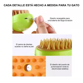 Foto 3 | Foto 3 | Cepillo de Vapor para Gato/Perro Eo Safe Imports ESI-12163 Verde