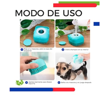 Foto 2 | Foto 2 | Cepillo Dispensador De Jabón Para Baño Perros Gatos Mascotas