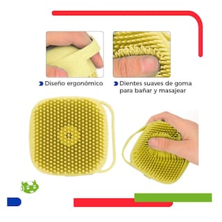 Foto 4 | Foto 4 | Cepillo Silicona Con Dispensador De Shampoo Lab.g, Amarillo