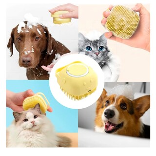 Foto 2 | Foto 2 | Cepillo Silicona Con Dispensador De Shampoo Belug, Amarillo