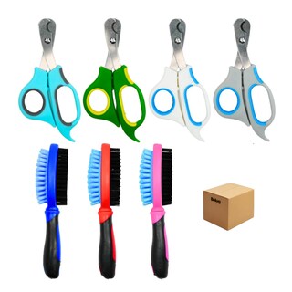 Foto 1 | Foto 1 | Kit Cepillo Y Tijeras Mascota 7pz Belug  Colores