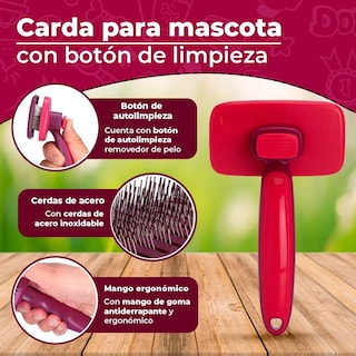 Foto 5 | Foto 5 | Cepillo Deslanador Lab.g Mascotas Morado Rojo