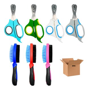 Foto 1 | Foto 1 | Kit Cepillo Y Tijeras Mascota Belug 7pz Colores