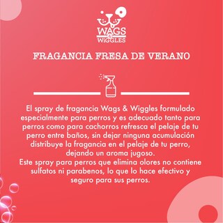 Foto 3 | Foto 3 | Spray de Fragancia para Perros Wags & Wiggles Aroma a Fresa