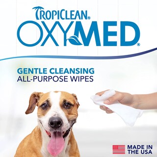 Foto 2 | Foto 2 | Toallitas Tropiclean Oxymed Soothing Allover Para Gatos Y Perros, 50 Unidades - Venta Internacional.