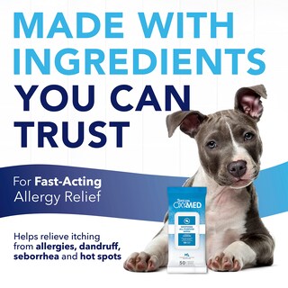 Foto 3 | Foto 3 | Toallitas Tropiclean Oxymed Soothing Allover Para Gatos Y Perros, 50 Unidades - Venta Internacional.