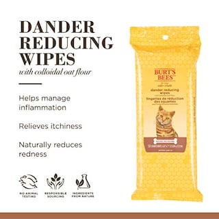 Foto 4 | Foto 4 | Toallitas Para Mascotas Burt's Bees Para Gatos, Reductoras Naturales De Caspa, 50 Unidades - Venta Internacional.