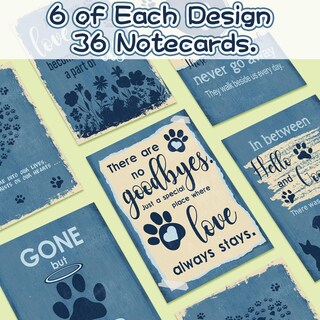 Foto 3 | Foto 3 | Tarjetas De Condolencia Para Mascotas Geyoga, 36 Juegos Para Perros Y Gatos Con Sobres - Venta Internacional.