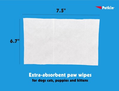 Foto 5 | Foto 5 | Paw Wipes Petkin Pawwipes Plus Protector De Bálsamo Para Patas 100 Unidades - Venta Internacional.