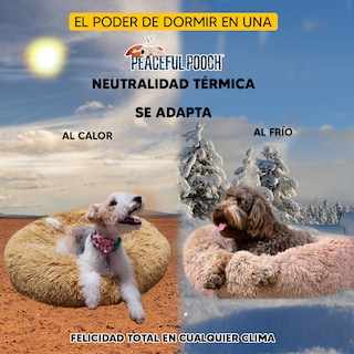 Foto 6 | Foto 6 | Cama para Perro Tv Ofertas Peaceful Pooch color Beige Suave y Extra Cómoda