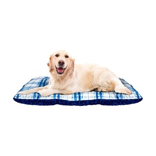 Foto 1 | Foto 1 | Cama para Mascota Providencia Doble Vista Cuadros color Azul Marino