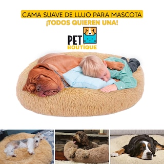Foto 2 | Foto 2 | Cama para Mascotas Perro o Gato Tv Ofertas Pet Boutique Ocre única con cierre,Desmontable,fácil retiro de funda y lavado Mediana