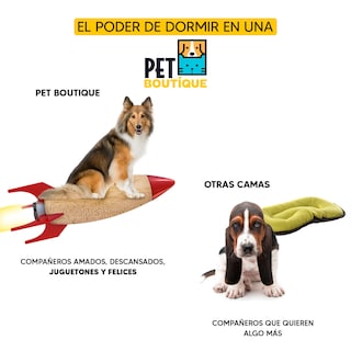 Foto 5 | Foto 5 | Cama para Mascotas Perro o Gato Tv Ofertas Pet Boutique Ocre única con cierre,Desmontable,fácil retiro de funda y lavado Mediana