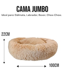 Foto 5 | Foto 5 | Cama para Mascotas Lunics color Beige Jumbo Confortable Antiestrés