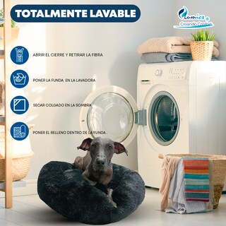Foto 7 | Foto 7 | Cama para Mascotas Lunics color Negro Mediana Confortable Antiestrés