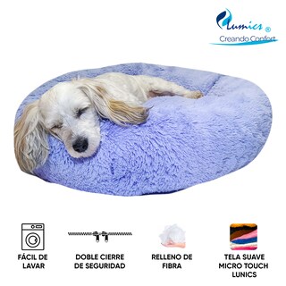 Foto 6 | Foto 6 | Cama para Mascotas Lunics color Púrpura Chica Confortable Antiestrés