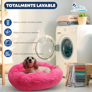 Foto 7 | Foto 7 | Cama para Mascotas Lunics color Rosa Jumbo Confortable Antiestrés