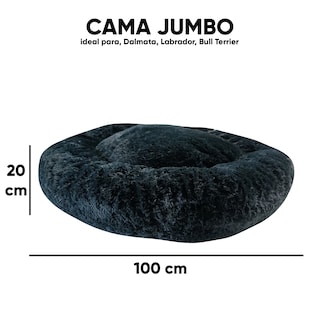 Foto 5 | Foto 5 | Cama para Mascotas Lunics color Negro Jumbo Confortable Antiestrés