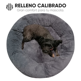 Foto 4 | Foto 4 | Cama para Mascotas Lunics color Gris Grande Confortable Antiestrés