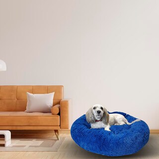 Foto 8 | Foto 8 | Cama para Mascotas Lunics color Azul Chica Confortable Antiestrés