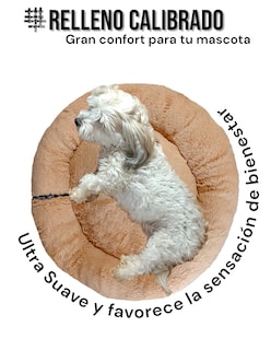 Foto 4 | Foto 4 | Cama para Mascotas Lunics color Beige Mediana Confortable Antiestrés