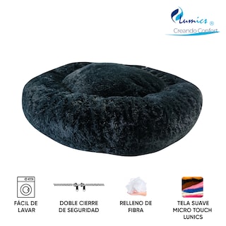 Foto 6 | Foto 6 | Cama para Mascotas Lunics color Negro Chica Confortable Antiestrés