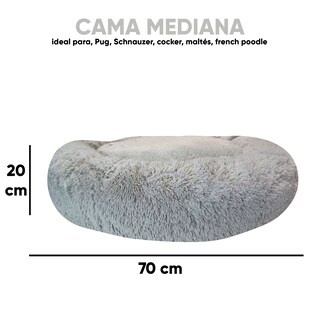 Foto 5 | Foto 5 | Cama para Mascotas Lunics color Gris Mediana Confortable Antiestrés Para Perro