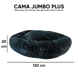Foto 5 | Foto 5 | Cama para Mascotas Lunics color Negro Jumbo Plus Confortable Antiestrés