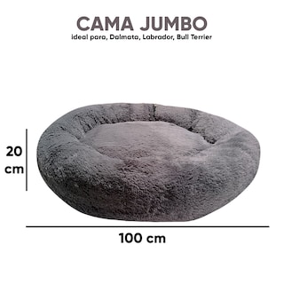 Foto 5 | Foto 5 | Cama para Mascotas Lunics color Gris Jumbo Confortable Antiestrés