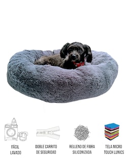 Foto 6 | Foto 6 | Cama para Mascotas Lunics color Gris Jumbo Confortable Antiestrés