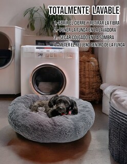 Foto 7 | Foto 7 | Cama para Mascotas Lunics color Gris Jumbo Confortable Antiestrés