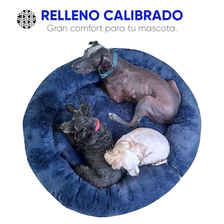 Foto 4 | Foto 4 | Cama Antiestrés Lunics CA-ANCHAZM color Azul Marino Chica