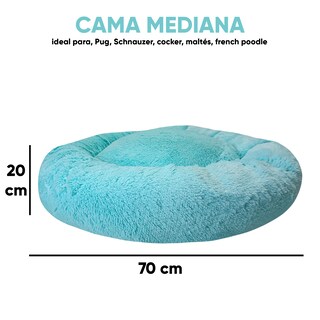 Foto 3 | Foto 3 | Cama Antiestrés Lunics CA-ANMDAQ color Aqua Mediana