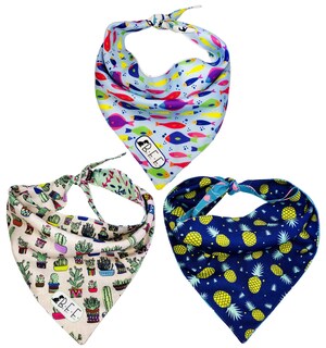 Foto 2 | Foto 2 | Bandanas Para Perros Set De 3 Piezas Talla Chica - Flamingo