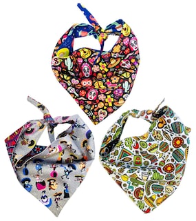 Foto 2 | Foto 2 | Bandanas Para Perros Set De 3 Piezas Talla Grande - Dia De Muertos