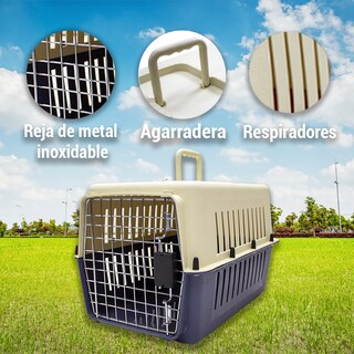 Foto 3 | Foto 3 | Transportadora De Viaje Portátil Azul Plástico Resistente