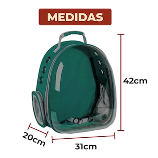 Foto 7 | Foto 7 | Mochila Transportadora Portátil color Verde para Mascotas